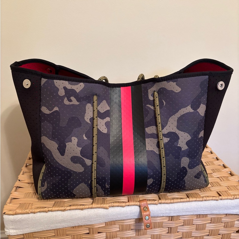 Large Neoprene Camouflage Tote Bag